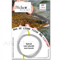 Bas de ligne tissé NG à boucle Peche à Soie (1.5 m) N°1