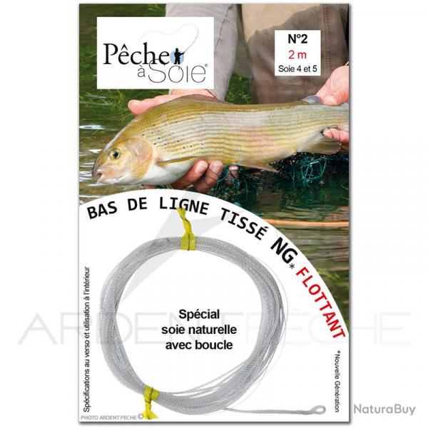 Bas de ligne tiss NG  boucle Peche  Soie (2 m) N2