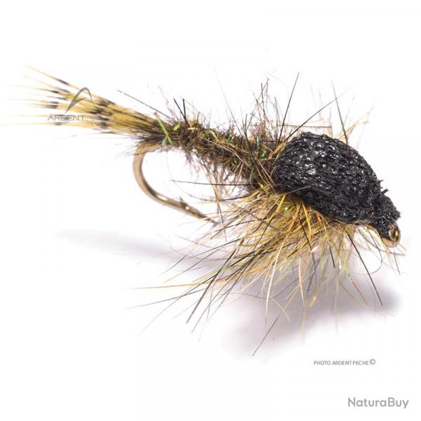 Mouche Igor et Nadica Stancev oreille de livre olive H16
