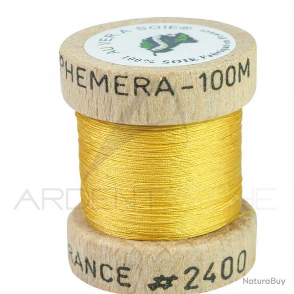 Fils de montage soie naturelle Ephmra Golden olive 2400