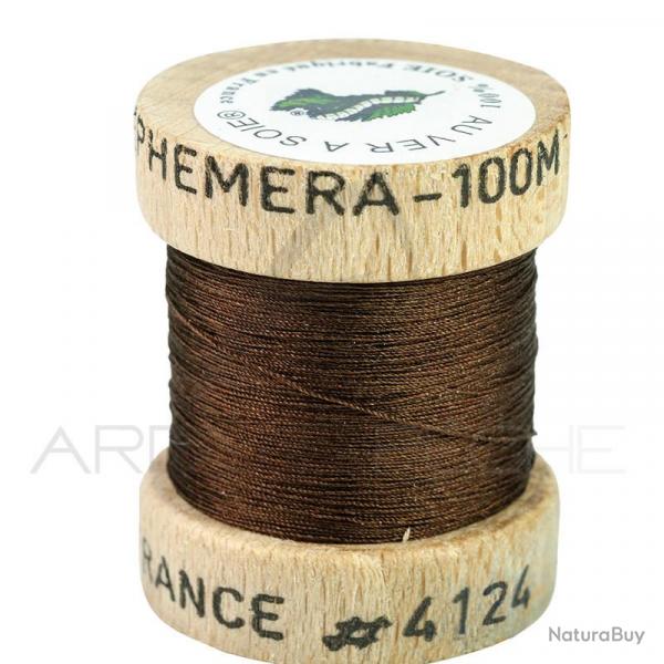Fils de montage soie naturelle Ephmra Marron 4124