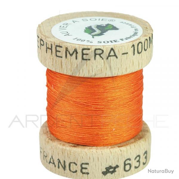 Fils de montage soie naturelle Ephmra Orange 633
