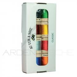 Soie floss naturelle ovale assortiment