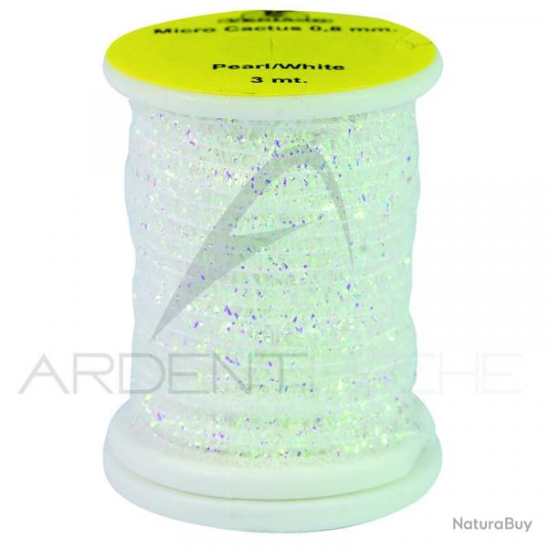 Chenille Micro Cactus 0.8mm Pearl white
