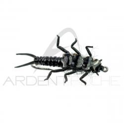 Mouche réaliste Stonefly nymphe Noir H10