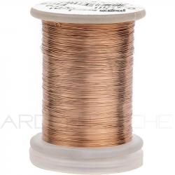 Tinsel rond fin 0.1mm March brown