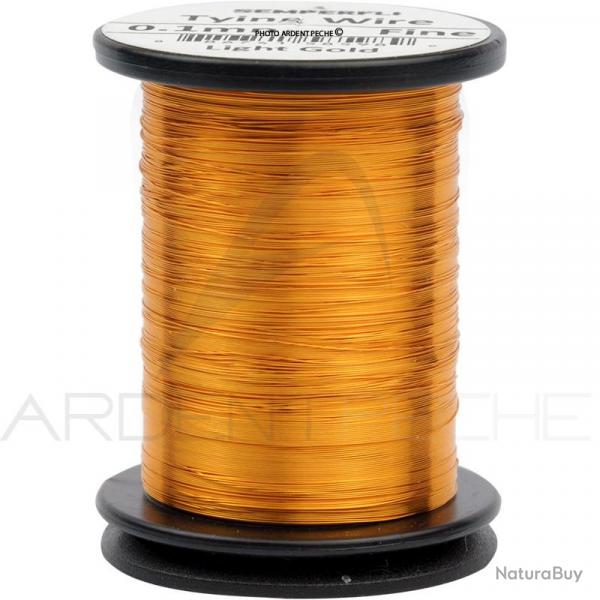 Tinsel rond fin 0.1mm Or fonc