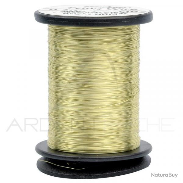 Tinsel rond fin 0.1mm Or