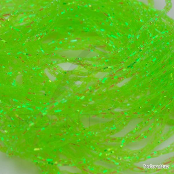 Tresse irise midge fluo chartreuse