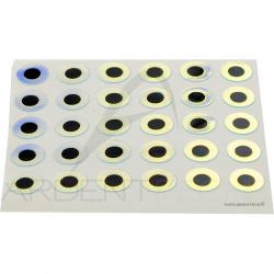 Yeux plats adhésifs super pearl 2.5mm