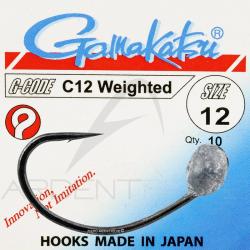 Hameçon mouche Gamakatsu C12 Weighted H10