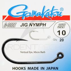 Hameçon mouche Gamakatsu Jig nymph H16