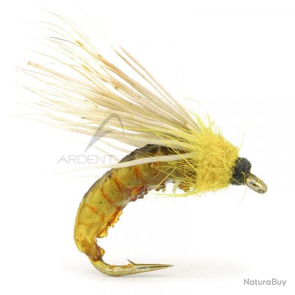 Mouche raliste Caddis pupa light green H12