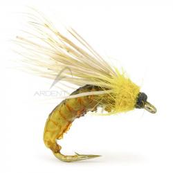 Mouche réaliste Caddis pupa light green H14