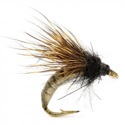 Mouche réaliste Caddis pupa Smokey H12