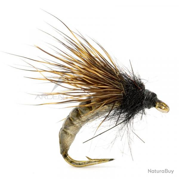 Mouche raliste Caddis pupa Smokey H12