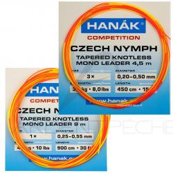 Bas de ligne CZECH NYMPH HANAK compétiton 450 cm (3X)