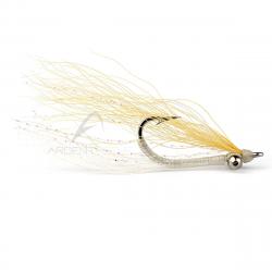 Mouche RIO Skinny Water Clouser Minnow Weedless Tan/White H4