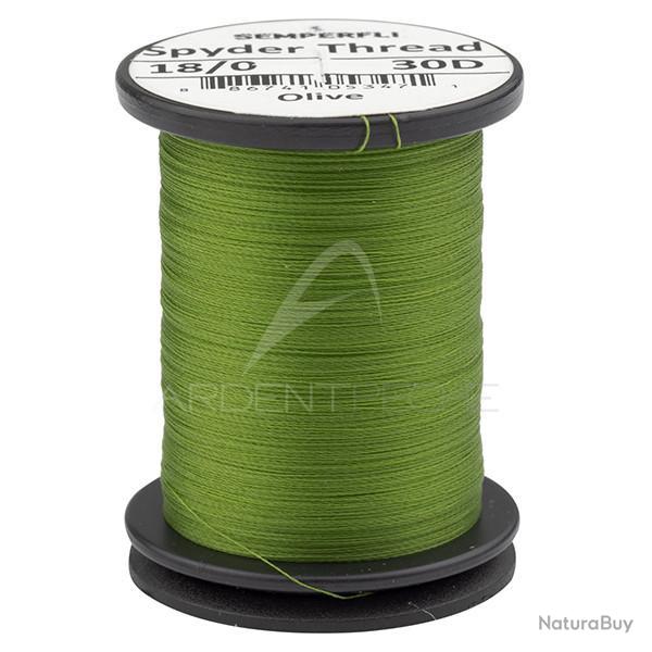Fils de montage Semperfli Spyder thread 18/0 Mdium olive