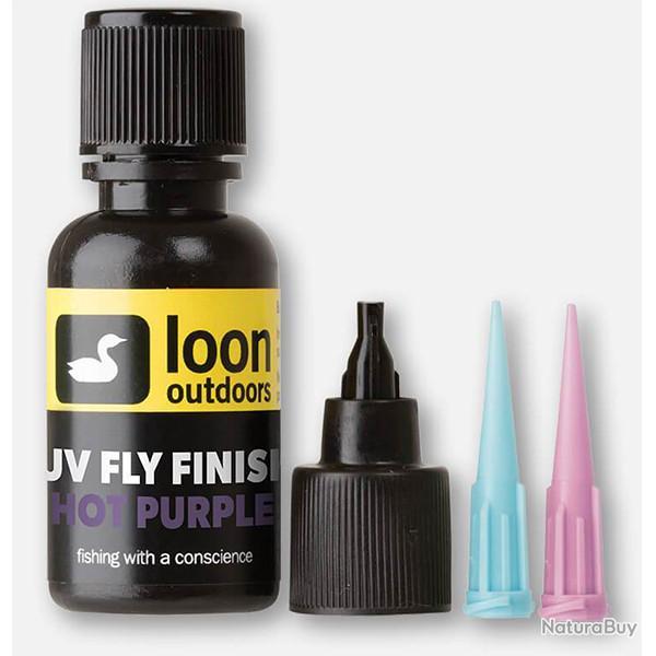 Rsine UV fly finish couleur LOON Pourpre chaud