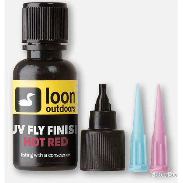 Rsine UV fly finish couleur LOON Rouge chaud