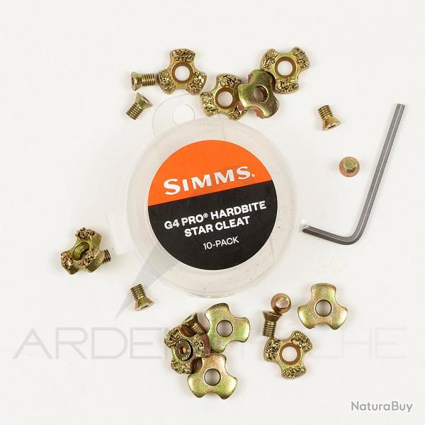 Clous SIMMS HARDBITE STAR spciale G4 Pro X10