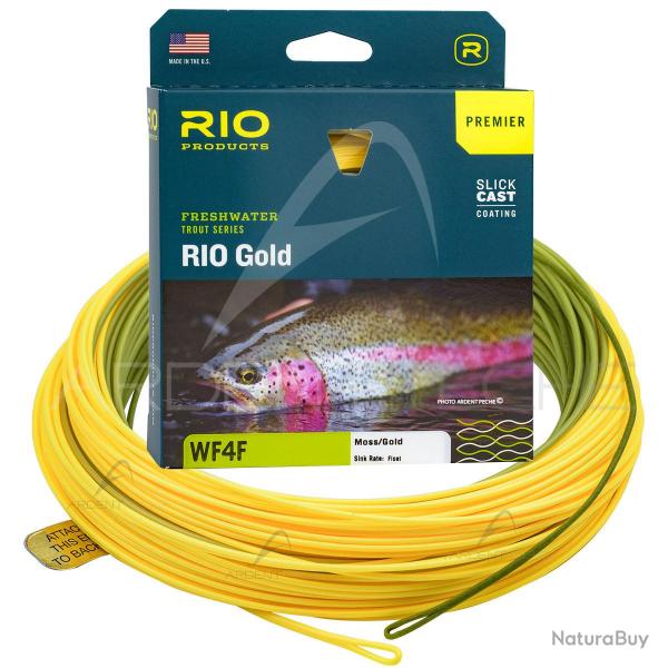 Soie RIO PREMIER GOLD jaune/olive WF7F