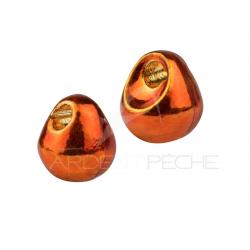 Bille tungstène OFF Bead Metallique orange 2.3 mm