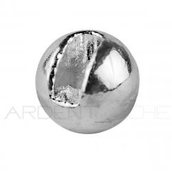 Bille tungstène fendues ECO argent (x25) 3.5mm