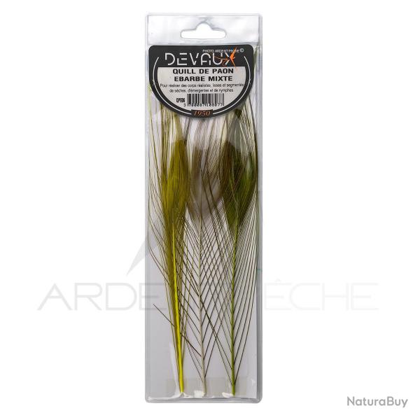 Quills de paon barbs DEVAUX assortiment