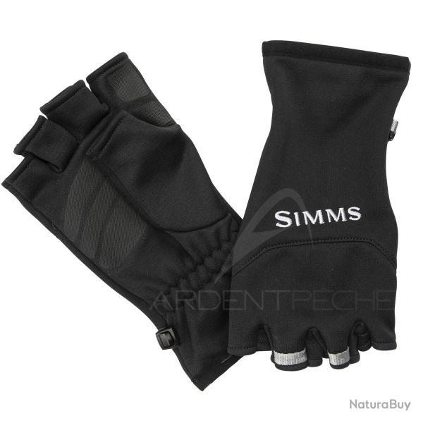 Gants SIMMS Freestone Half Finger Black M
