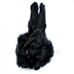 Lièvre masque entier teinté noir