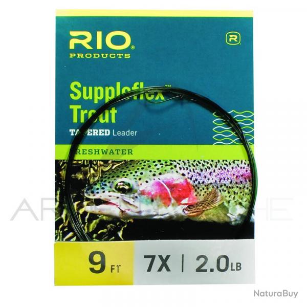 Bas de ligne RIO Suppleflex Trout 2.70m (9) 4X