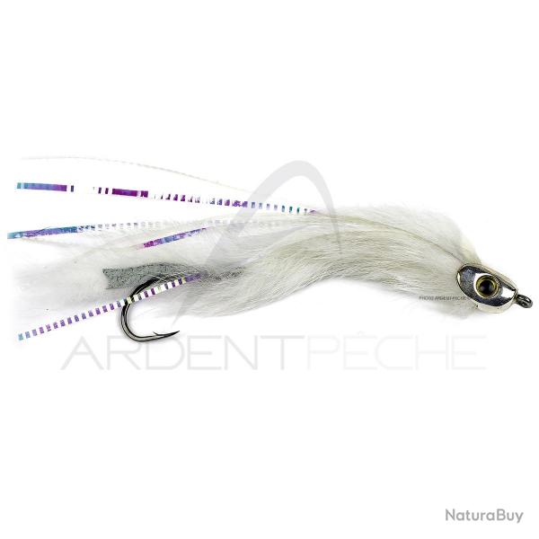 Mouche streamer brochet sandre STS RH White H2/0