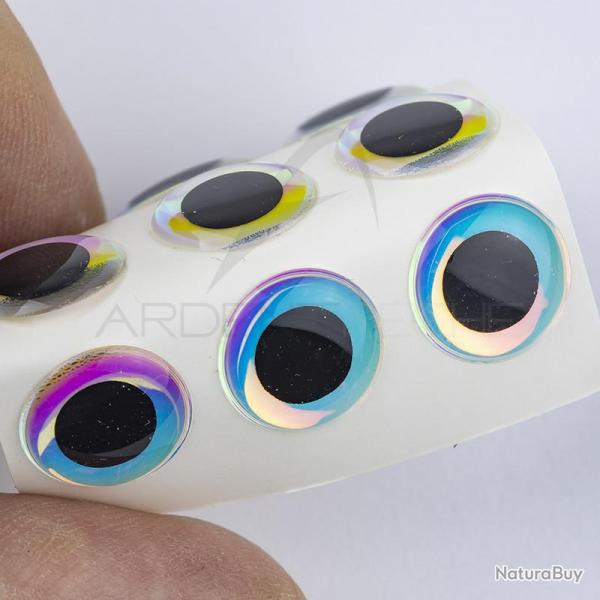 Yeux 3D adhsifs XL 13 mm Pearl