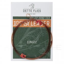 Bas de ligne Dette Flies 3,20 m (10,5ft) 4X - 0.17 mm