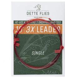 Bas de ligne Dette Flies nymphe 3 m (10ft) 3X - 0.20 mm