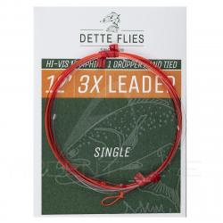 Bas de ligne Dette Flies nymphe 3,60 m (12ft) 5X - 0.15 mm