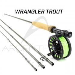 Canne à mouche REDINGTON Pack WRANGLER Trout 9' soie 5