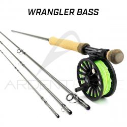 Canne à mouche REDINGTON Pack WRANGLER Bass 9' soie 7