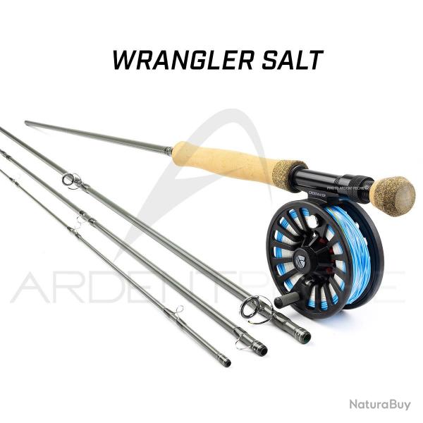 Canne  mouche REDINGTON Pack WRANGLER Salt 9' soie 8