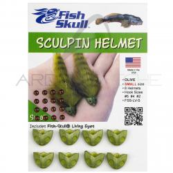 Tête Fish-Skull sculpin olive Mini