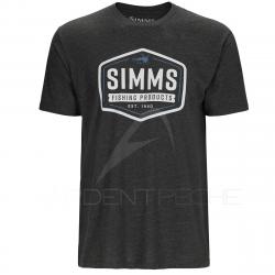 Tee shirt SIMMS Fly Patch T-Shirt Charcoal Heather S