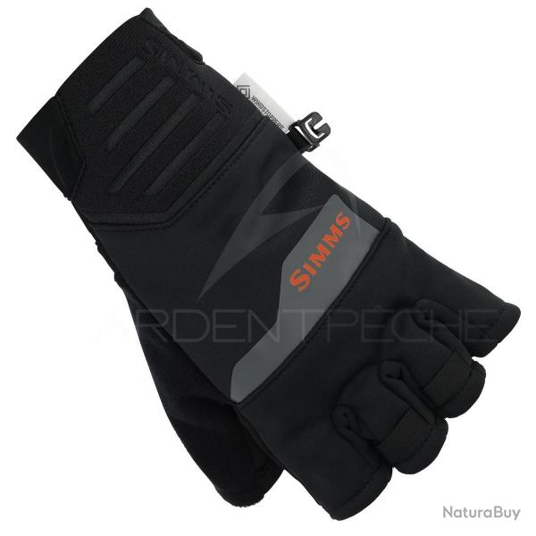 Gants SIMMS Windstopper Half-Finger Glove Black M