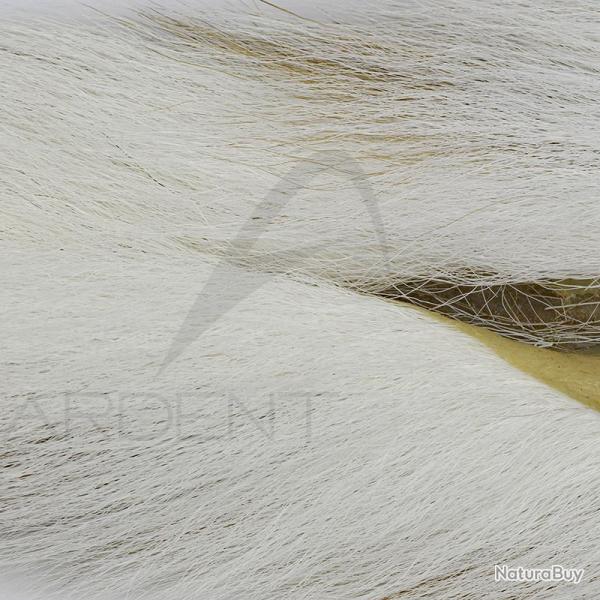 Bucktail queue de daim Petite Mdium blanc naturel