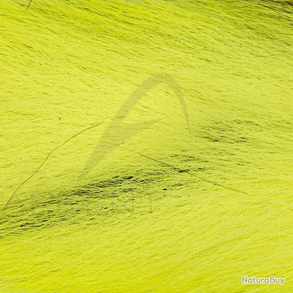 Bucktail queue de daim Petite Mdium Fluo jaune