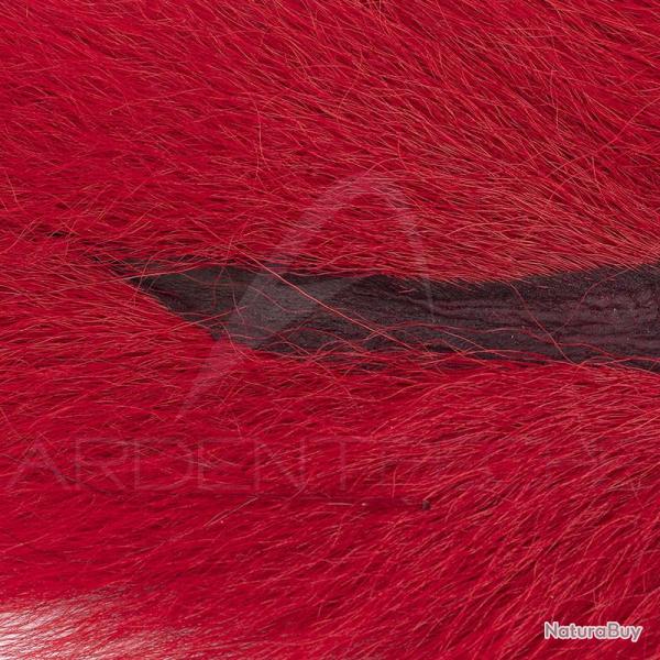 Bucktail queue de daim Petite Mdium rouge
