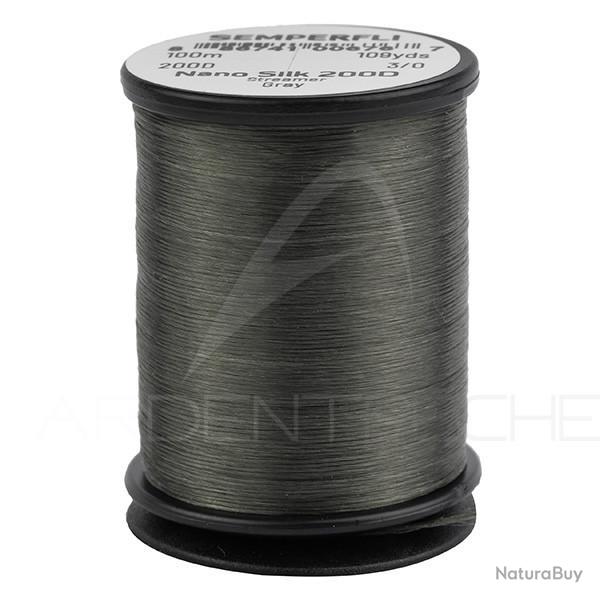 Fils de montage Semperfl Nano Silk Streamer 200D 3/0 Gris fonc