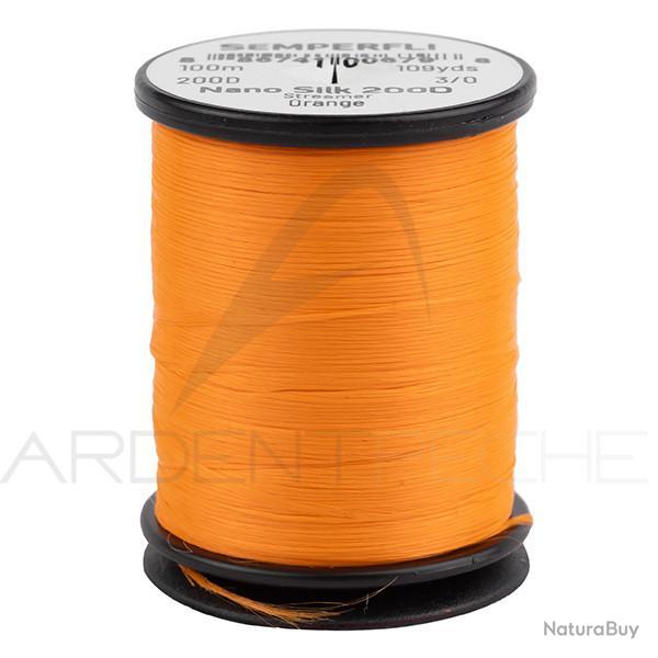 Fils de montage Semperfl Nano Silk Streamer 200D 3/0 Orange