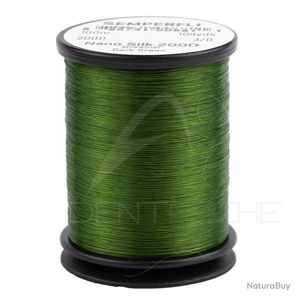 Fils de montage Semperfl Nano Silk Streamer 200D 3/0 Vert fonc